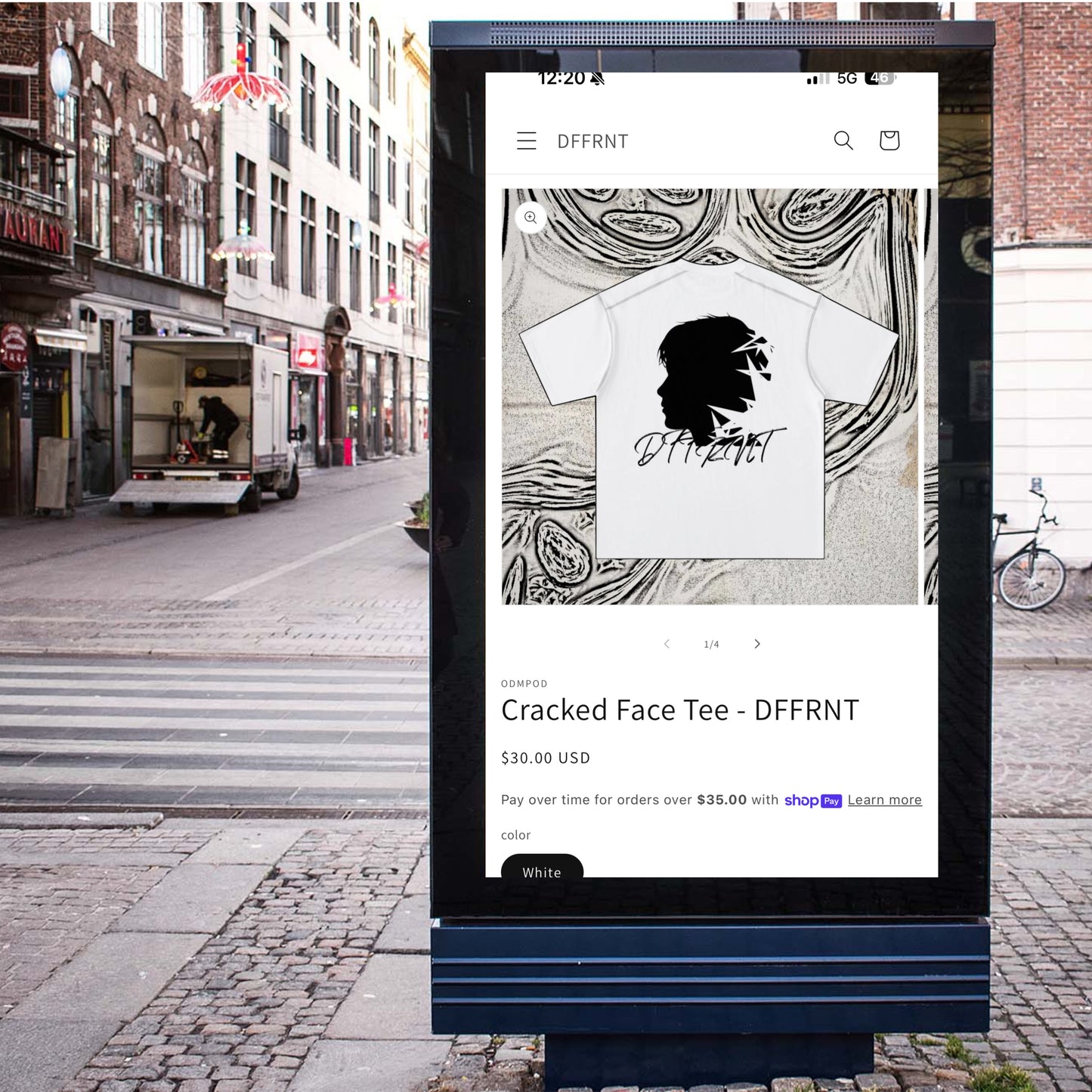 Cracked Face Tee - DFFRNT