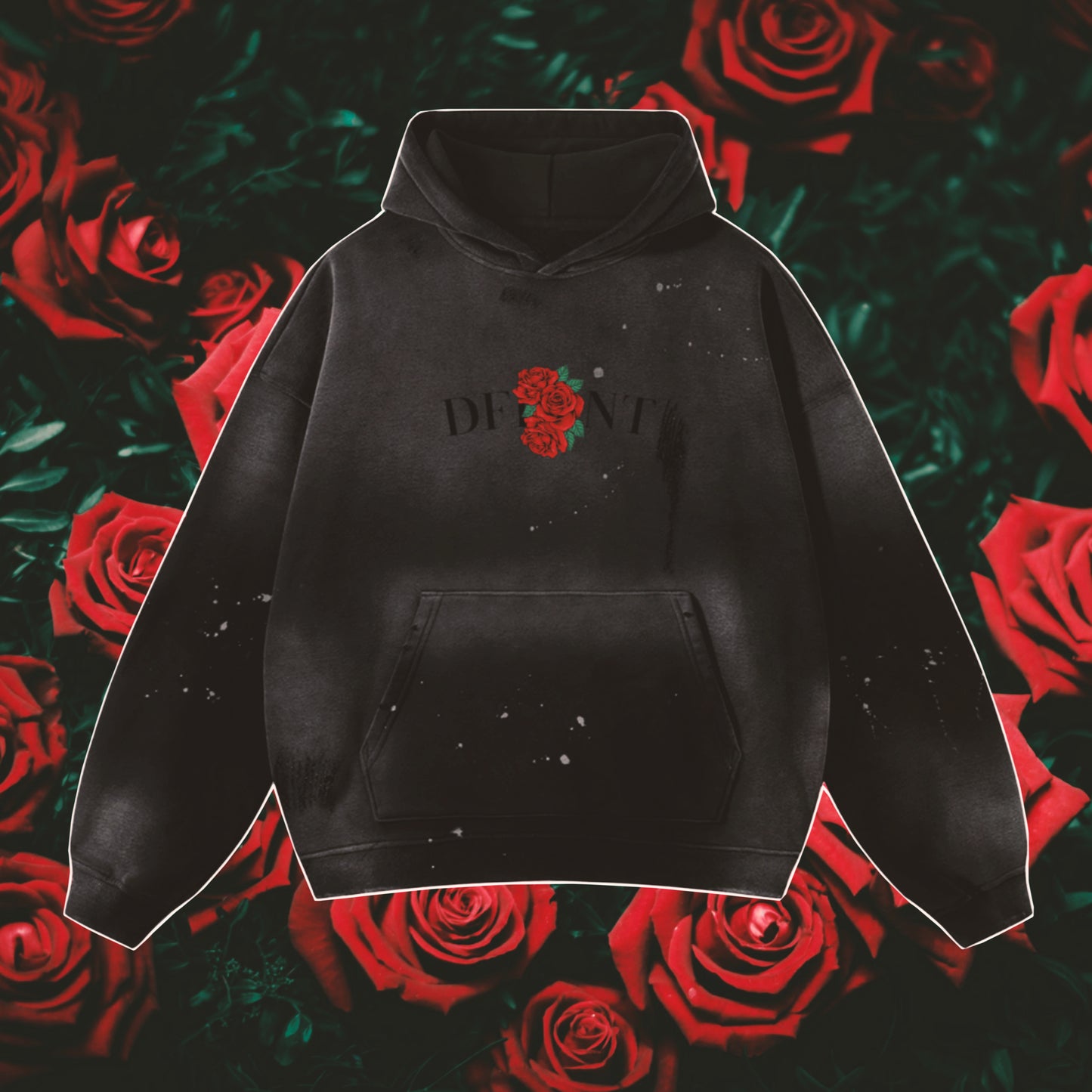 Frayed Roses Hoodie